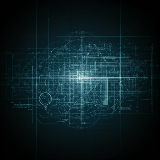 Technical armored engineering blueprint