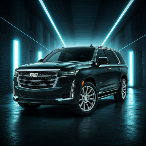 Armored Cadillac Escalade in luxury setting